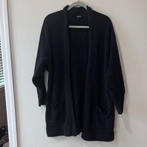 Express long  Black Knit Cardigan sweater